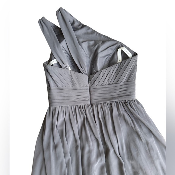 Azazie Womens Molly in‎ Steel Grey Bridesmaid/ Evening Dress Size:10 AZ1542918 - Picture 6 of 13